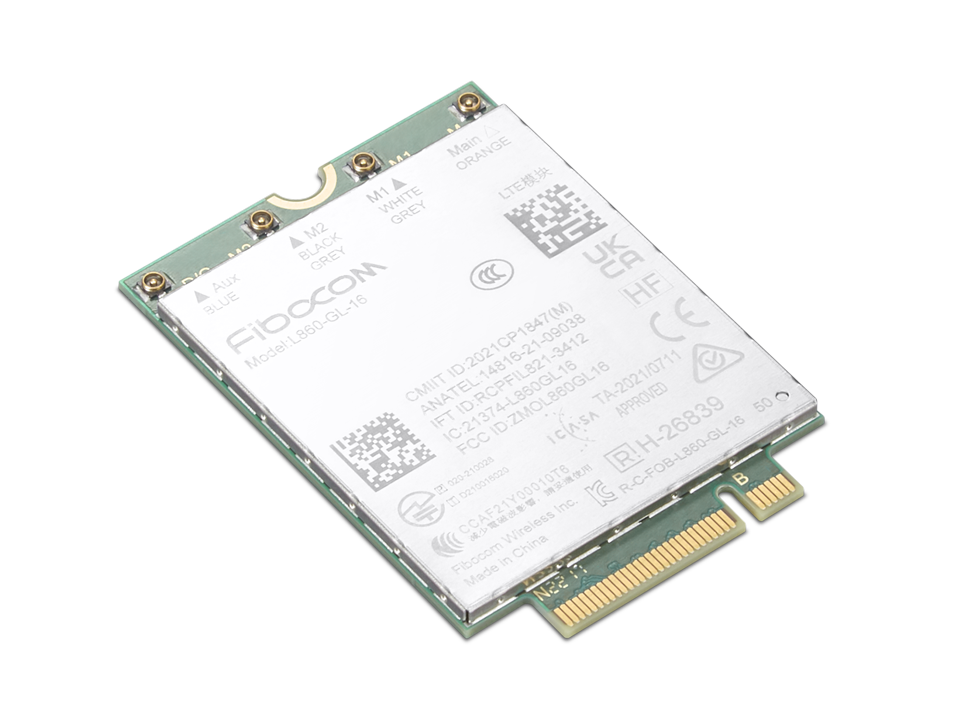 ThinkPad Fibocom L860-GL-16 4G LTE CAT16 M.2 WWAN Module for T14/P14s Gen 4