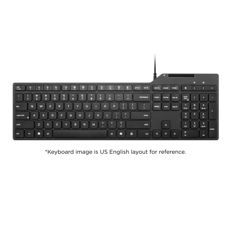 Lenovo USB-A Wired Smartcard Keyboard 5000-Czech (ABB) – fotografie 1 z 6