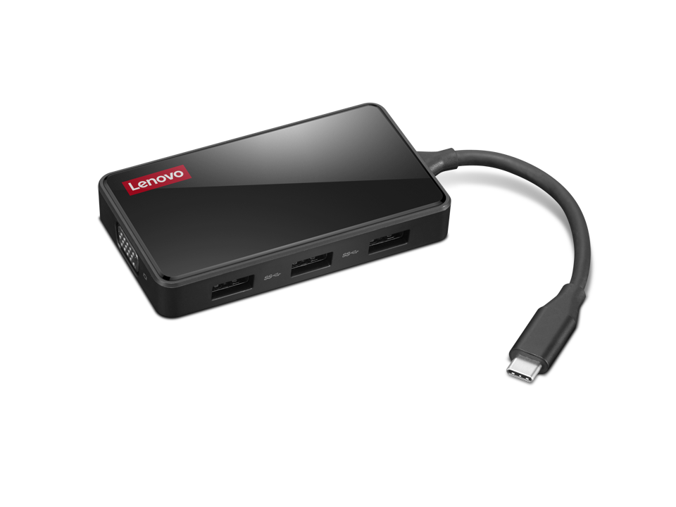 Lenovo 100 USB-C Travel Dock – fotografie 1 z 6