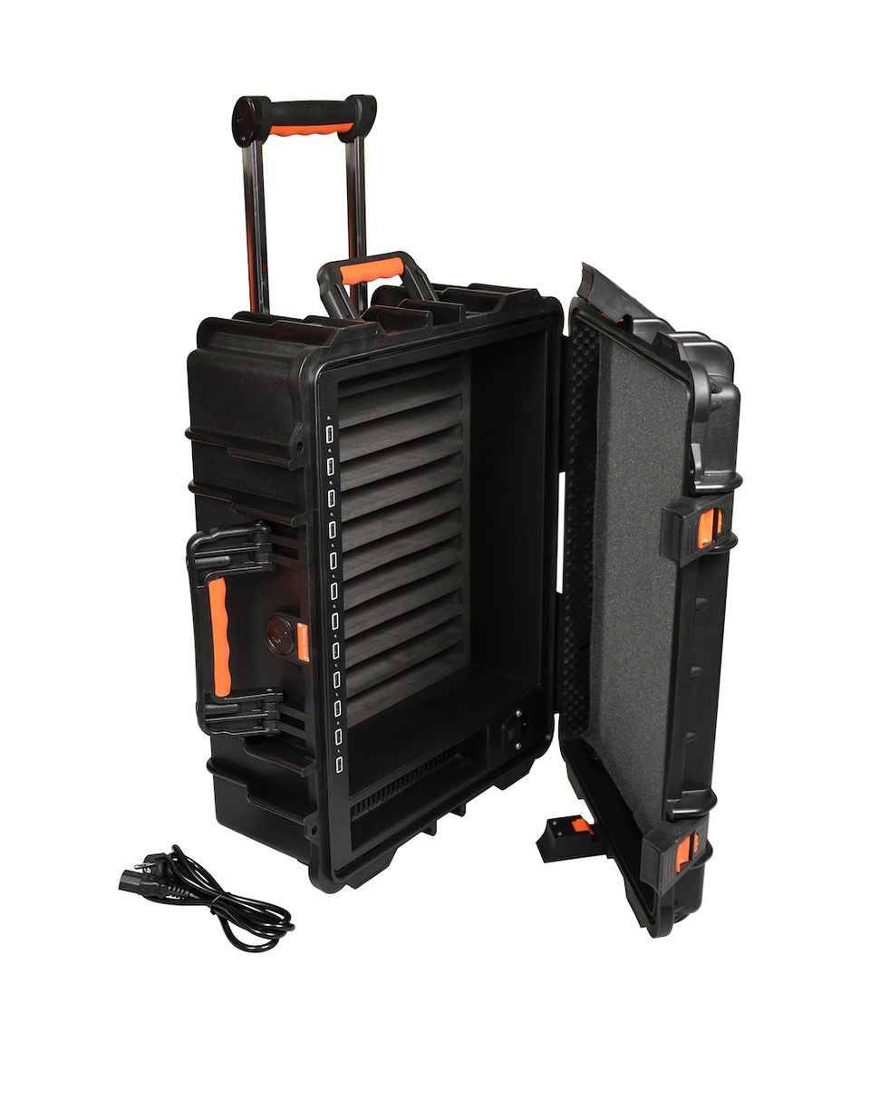 Port Designs Naotic CHARGING SUITCASE for 12 Tablets – fotografie 1 z 2