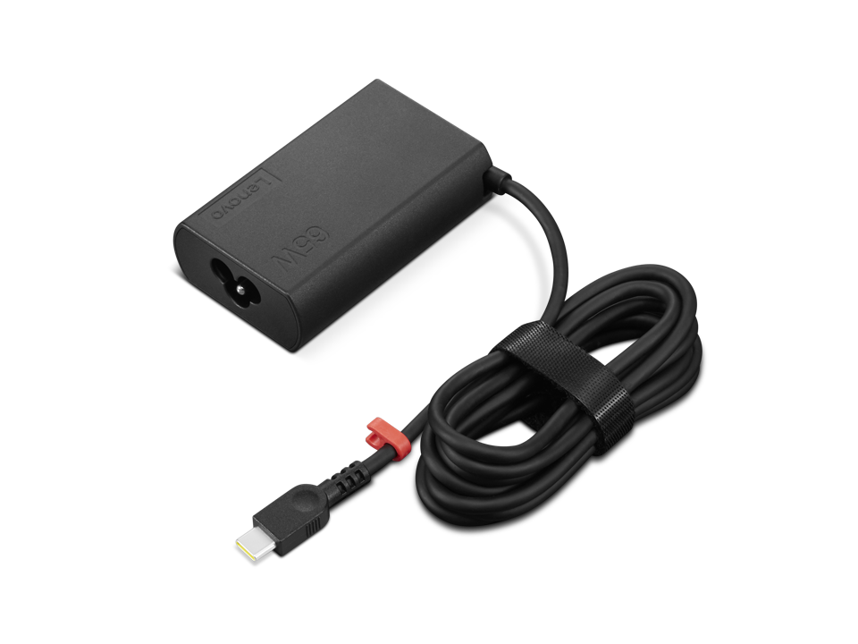 Lenovo 65W Slim GaN AC Adapter (USB Type-C)-EU1/Arabia/Indonesia/ROK – fotografie 1 z 2