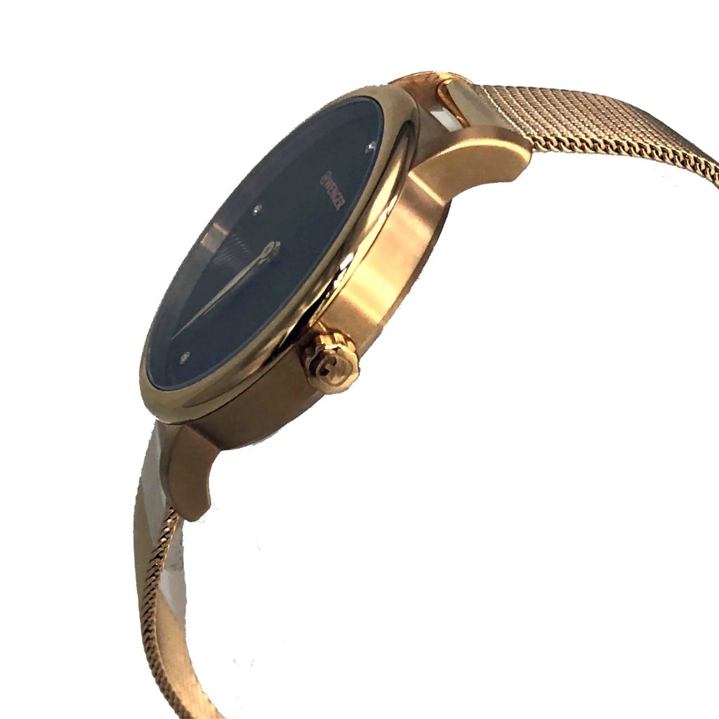 View Of Crown Facing Side Of Wenger 01.1721.102 Stainless Steel Watch New With Defects Condition