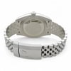 Back View Of Screwback Back Case And Closed Stainless Steel Band Of Rolex 126334 Watch Pre Owned Condition