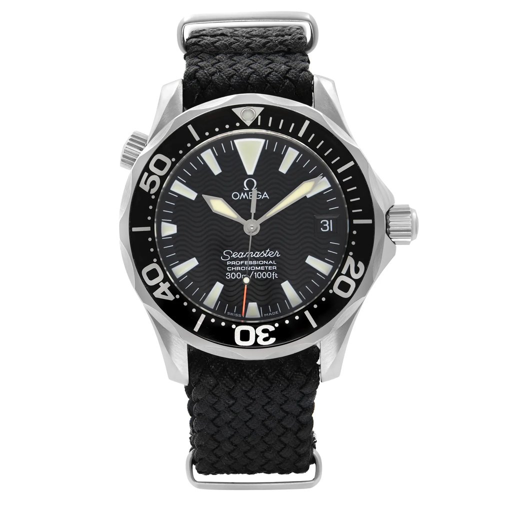 Front Full View Of OMEGA 2252.50.00 Stainless Steel Watch Pre Owned Condition {Product Condition}
