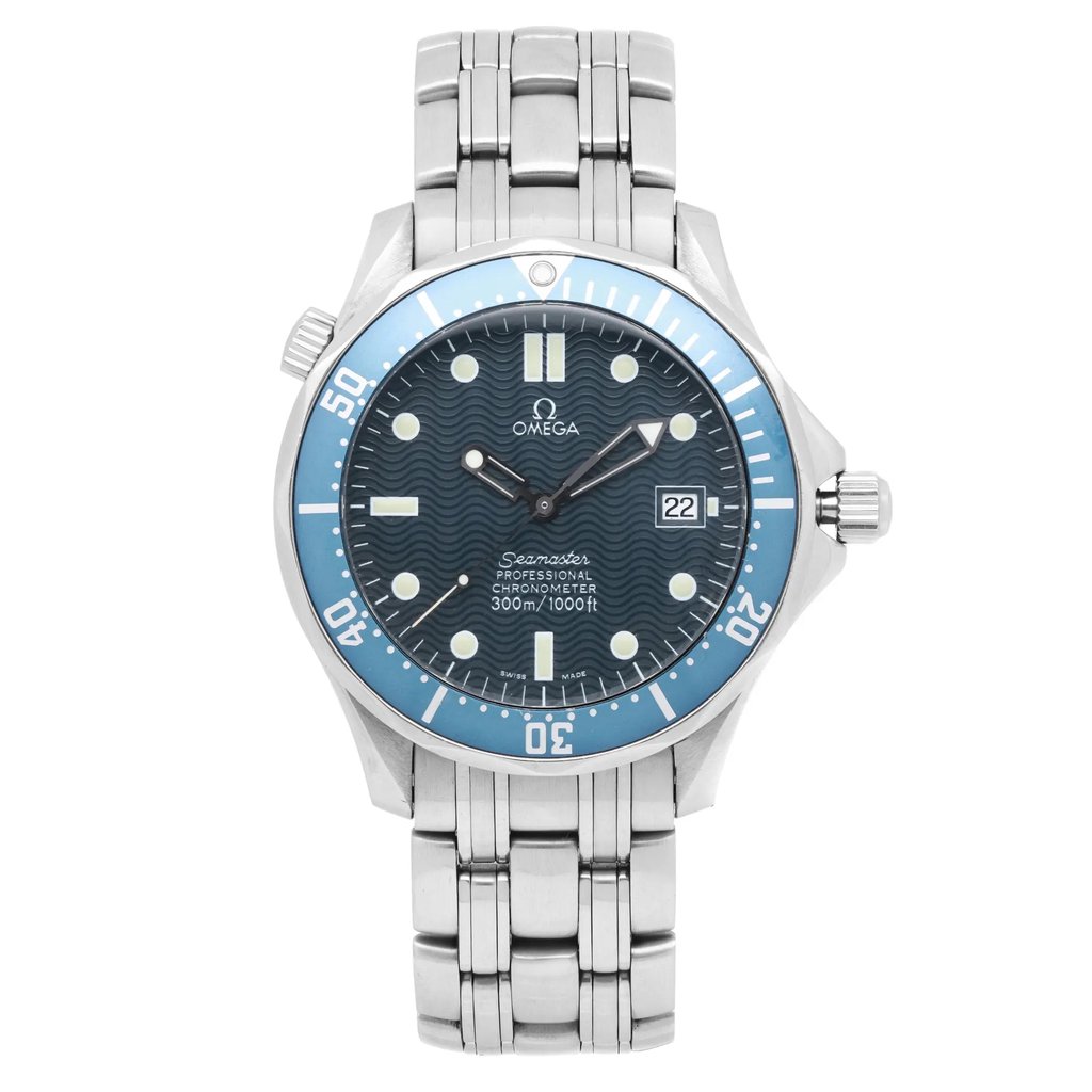 Front Full View Of OMEGA 2531.80.00 Stainless Steel Watch Pre Owned Condition Good