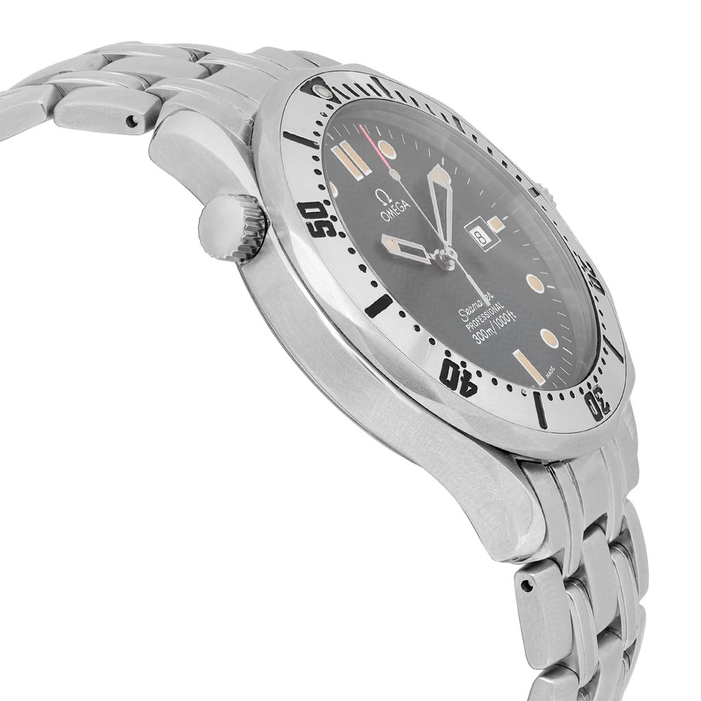 View Of Opposite Crown Facing Side Of OMEGA 2542.80.00 Stainless Steel Watch Pre Owned Condition