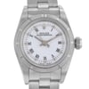 Up Close Front Facing Picture Of Rolex 67230 Stainless Steel Watch Pre Owned Condition