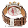 Back View Of {Caseback} Back Case And Closed Leather Band Of Breitling B1335653 Watch Unworn Condition