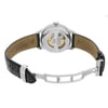 Back View Of Exhibition Back Case And Open Leather Band Of Tissot T41.1.423.33 Watch Pre Owned Condition