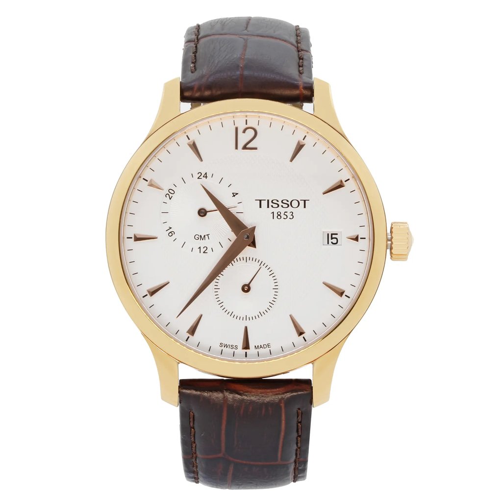 Front Full View Of Tissot T063.639.36.037.00 Stainless Steel Watch Pre Owned Condition {Product Condition}