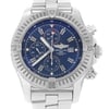 Up Close Front Facing Picture Of Breitling A1337011-C757-SS Stainless Steel Watch Pre Owned Condition