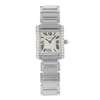 Front Full View Of Cartier WE1002S3 White Gold Watch Unworn Condition Excellent