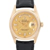 Up Close Front Facing Picture Of Rolex 1803 Yellow Gold Watch Pre Owned Condition
