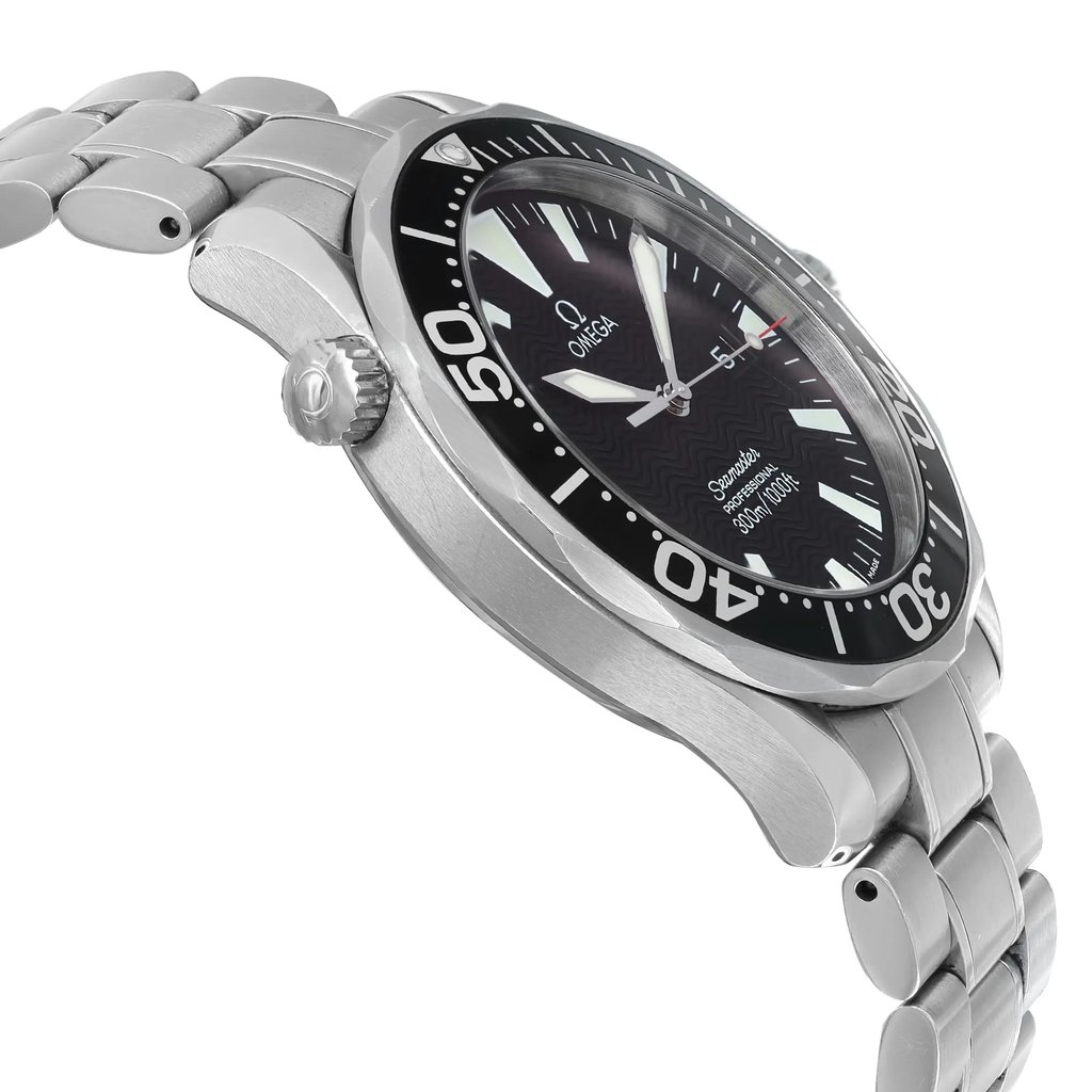 View Of Opposite Crown Facing Side Of OMEGA 2264.50.00 Stainless Steel Watch Pre Owned Condition