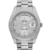 Up Close Front Facing Picture Of Rolex 218239 White Gold Watch Pre Owned Condition