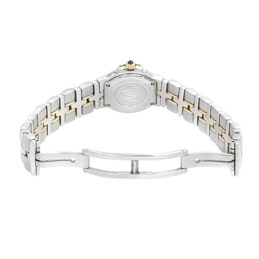 Back View Of {Caseback} Back Case And Open Stainless Steel Band Of RAYMOND WEIL 9690/1 Watch Pre Owned Condition