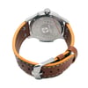 An image of a Wristwatch by Swiss Military Hanowa. This Display Model item is designed for Men, featuring a Dress/Formal style. It has a Quartz movement and an Analog display with a Beige dial color. The indices include 12-Hour Dial,Arabic Numerals,Stick Indexes. The band is made of Leather and the case is made of Stainless Steel. The watch has a Round shape with a case size of 44 mm and a case thickness of 10 mm.