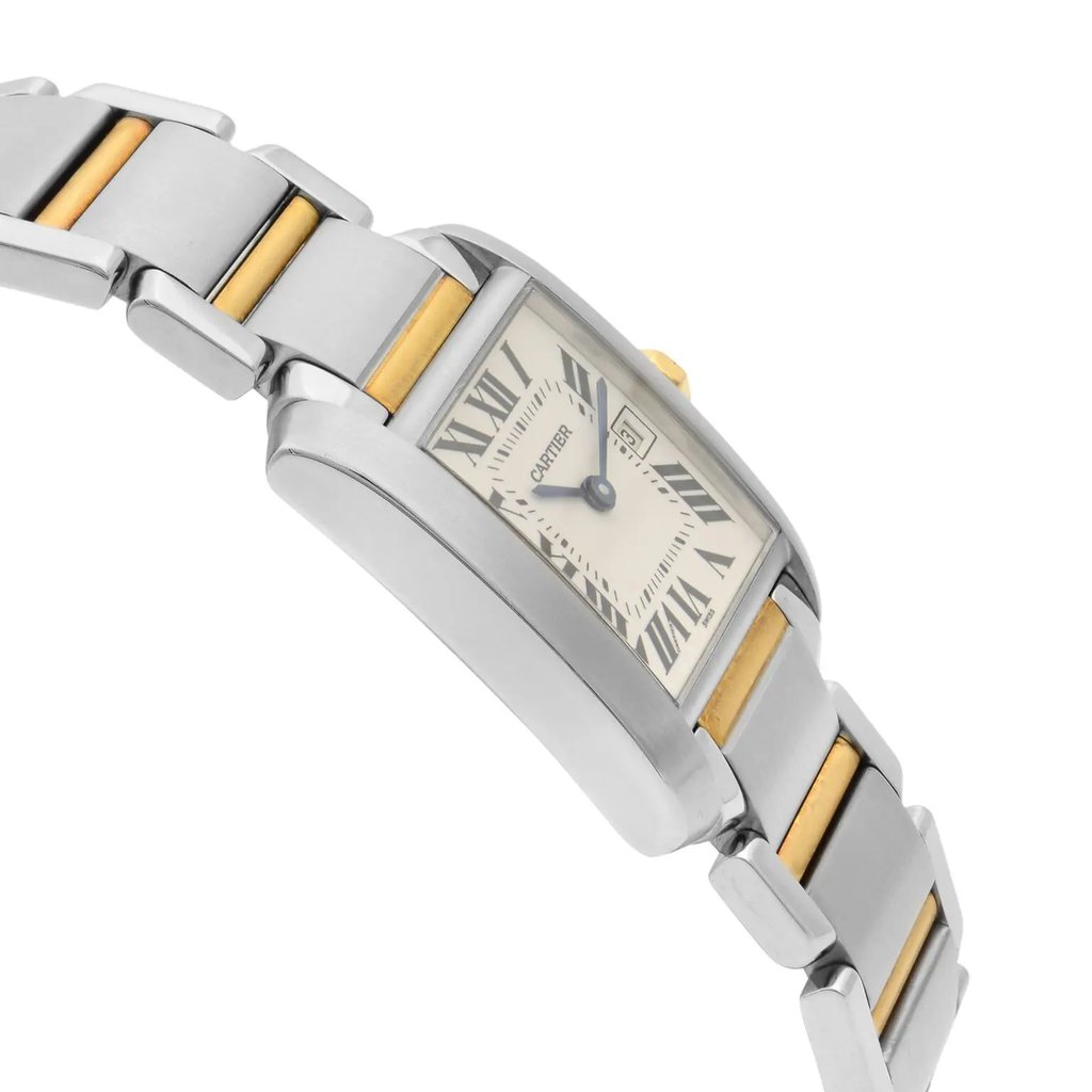 View Of Opposite Crown Facing Side Of Cartier W51012Q4 Stainless Steel Watch Pre Owned Condition
