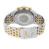Back View Of {Caseback} Back Case And Closed Stainless and Solid Gold Band Of Breitling C2334021-B879 Watch Display Model Condition