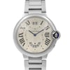 Up Close Front Facing Picture Of Cartier W6920011 Stainless Steel Watch Pre Owned Condition