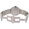 Back View Of Screwback Back Case And Open Stainless Steel Band Of Cartier WSBB0049 Watch Pre Owned Condition