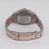 Back View Of Solid Back Case And Closed Stainless Steel,Rose Gold Band Of Rolex 126711CHNR Watch Pre Owned Condition