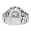 Back View Of Solid Back Case And Closed Stainless Steel Band Of OMEGA 3210.50.00 Watch Pre Owned Condition