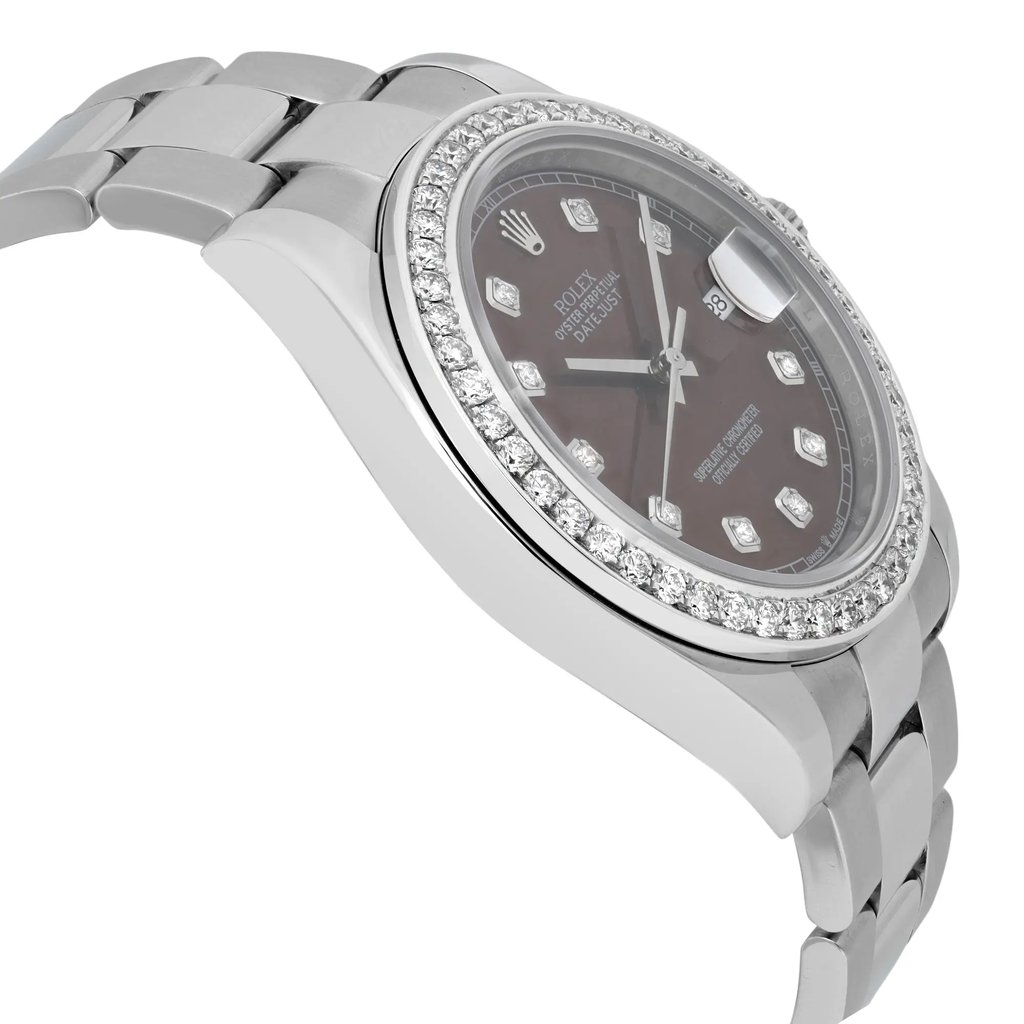 View Of Opposite Crown Facing Side Of Rolex 116300 {Case Material} Watch Pre Owned Condition