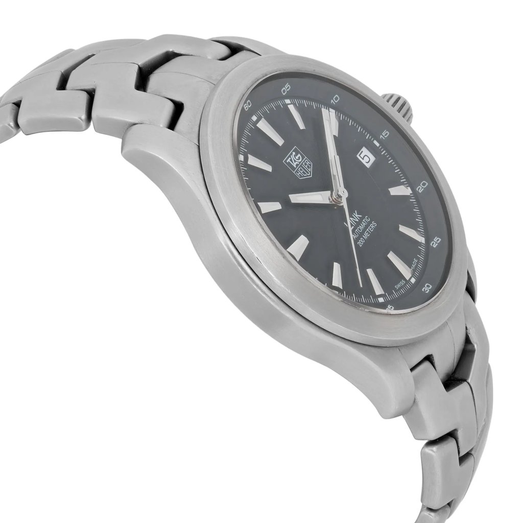 View Of Opposite Crown Facing Side Of TAG Heuer WJF2110.BA0570 Stainless Steel Watch Pre Owned Condition