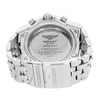 Back View Of {Caseback} Back Case And Closed Stainless Steel Band Of Breitling A4736212/B919-998A Watch Pre Owned Condition