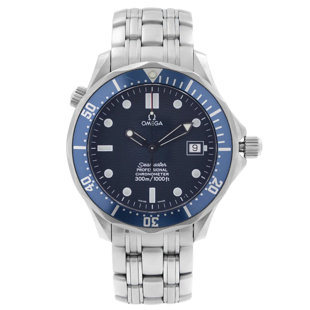 Front Full View Of OMEGA 2531.80.00 Stainless Steel Watch Pre Owned Condition {Product Condition}