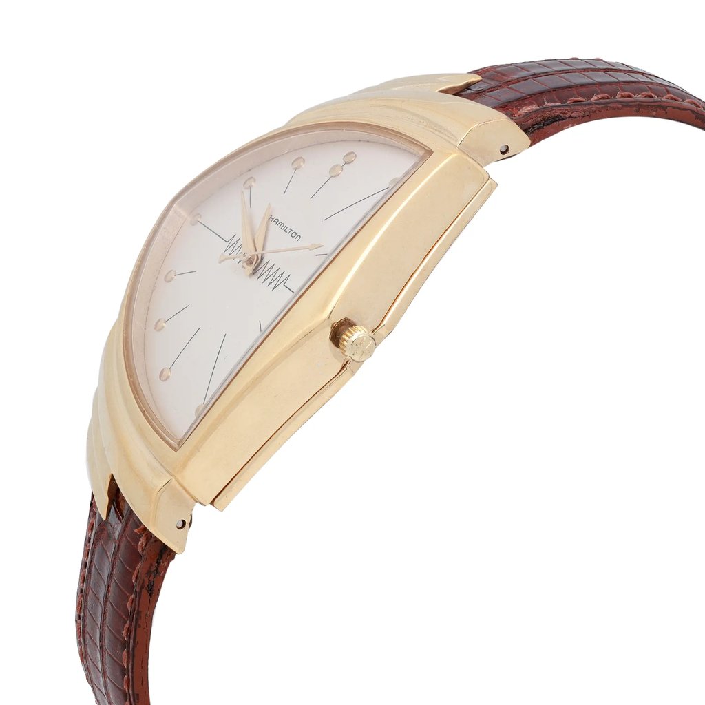 View Of Crown Facing Side Of Hamilton H2430151 Stainless Steel Watch Pre Owned Condition