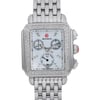 Up Close Front Facing Picture Of MICHELE MW06P01A1046 Stainless Steel Watch Unworn Condition