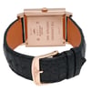 Back View Of Screwback Back Case And Closed Leather Band Of Longines L2.792.8.71.0 Watch Pre Owned Condition