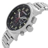 View Of Crown Facing Side Of Wenger 01.343.105 Stainless Steel Watch Display Model Condition