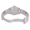 An image of a pre-owned wristwatch taken from the back view, showcasing the open clasp. The watch is positioned centrally with a slight angle, allowing a clear view of the stainless steel bracelet and the back of the watch case. The image is taken from a close distance, highlighting the details of the metal links and the clasp mechanism.