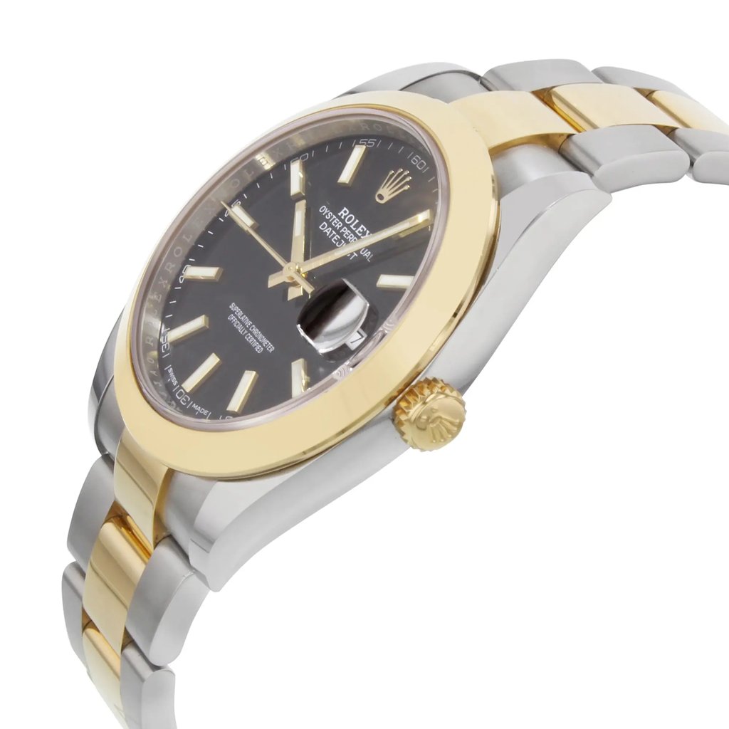View Of Crown Facing Side Of Rolex 126303 Stainless Steel Watch Unworn Condition