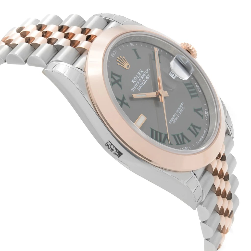 View Of Opposite Crown Facing Side Of Rolex 126301 Stainless Steel Watch New Condition