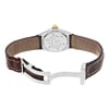 Back View Of {Caseback} Back Case And Open Leather Band Of Breitling 8020 Watch Pre Owned Condition