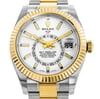 Up Close Front Facing Picture Of Rolex 326933 Stainless Steel Watch Unworn Condition