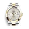 Up Close Front Facing Picture Of Rolex 126303 Stainless Steel Watch Pre Owned Condition