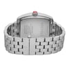 Back View Of Screwback Back Case And Closed Stainless Steel Band Of MICHELE MWW02T000001 Watch Pre Owned Condition