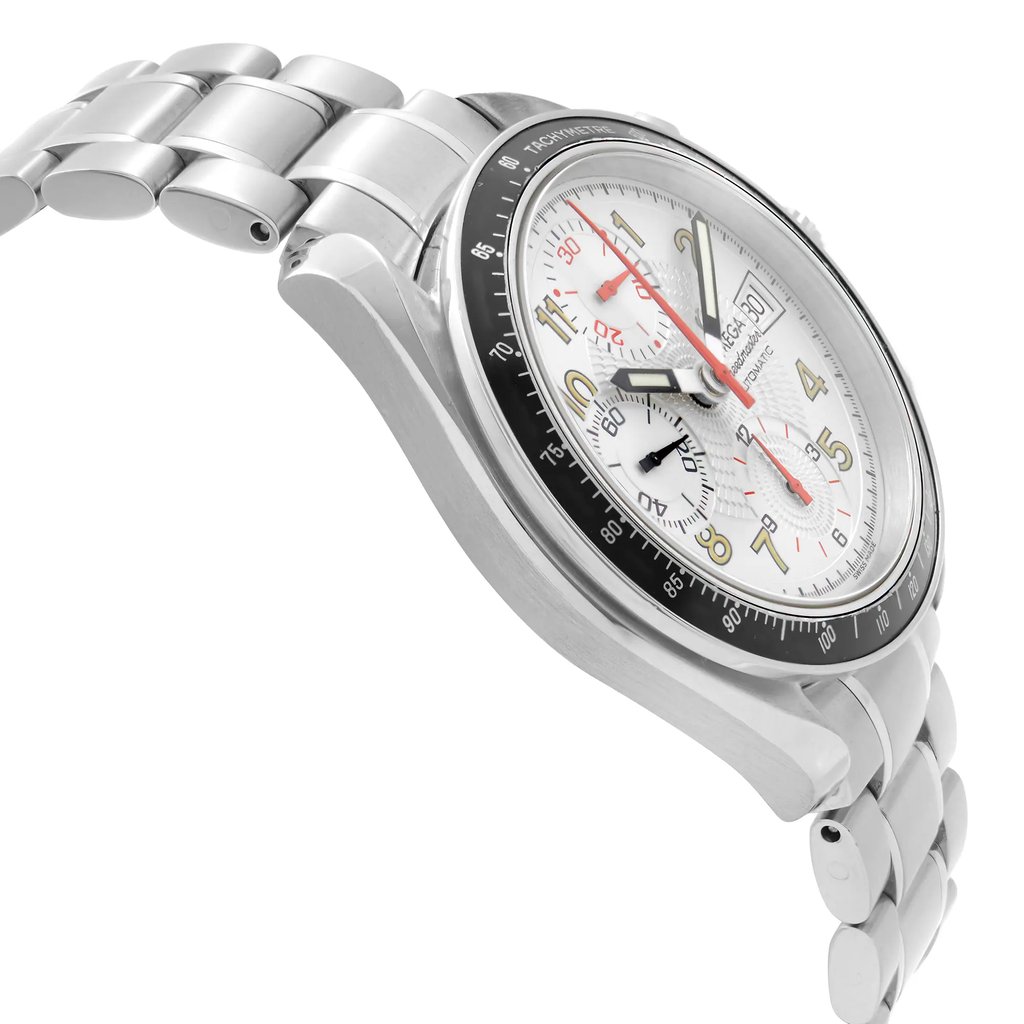 View Of Opposite Crown Facing Side Of OMEGA 3513.33 Stainless Steel Watch Pre Owned Condition