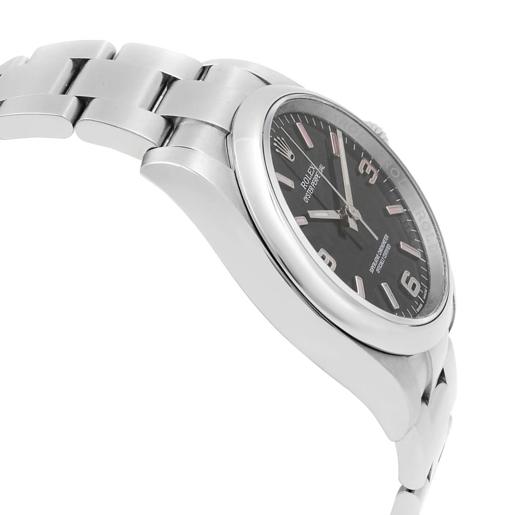 View Of Opposite Crown Facing Side Of Rolex 116000 Stainless Steel Watch Pre Owned Condition
