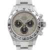 Up Close Front Facing Picture Of Rolex 116509-0072 White Gold Watch Unworn Condition