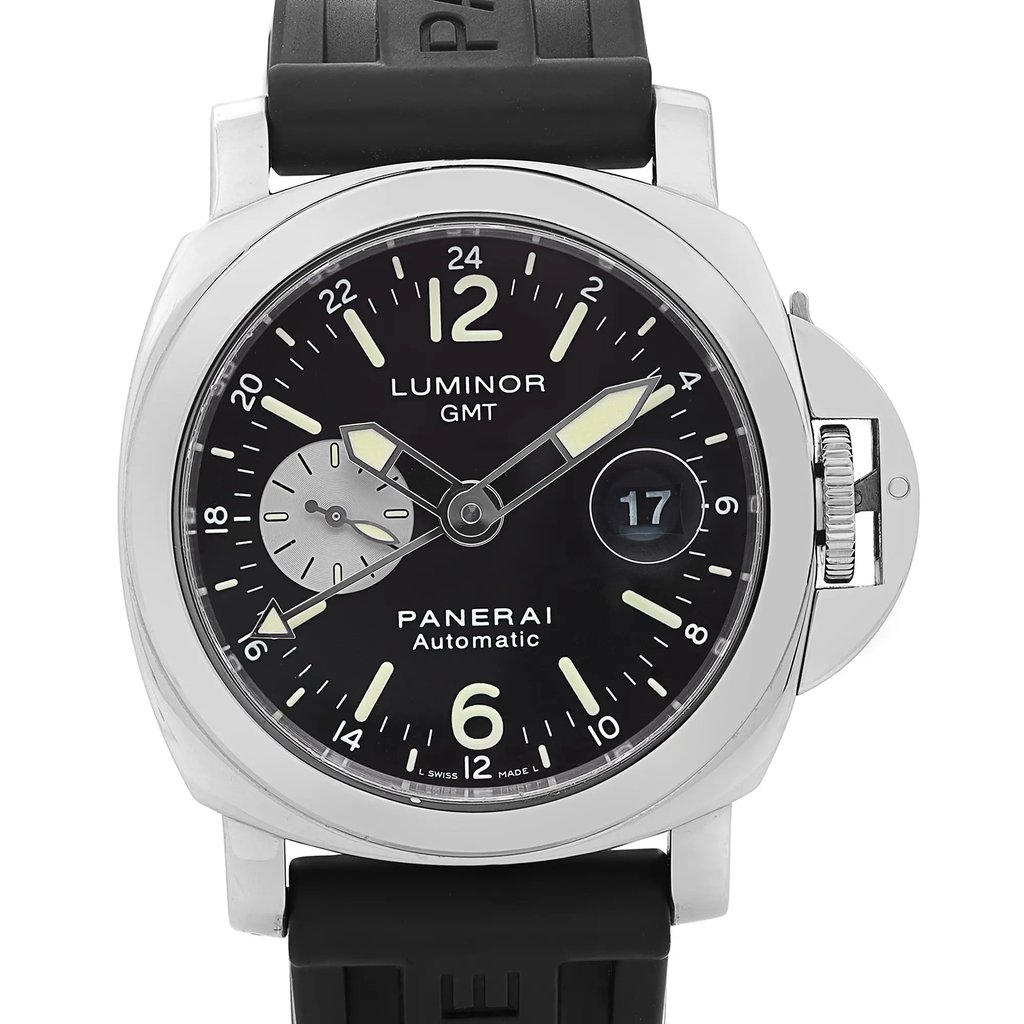 Up Close Front Facing Picture Of Panerai PAM00088 Stainless Steel Watch Pre Owned Condition