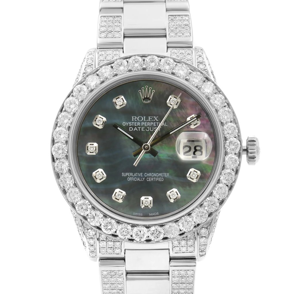 Up Close Front Facing Picture Of Rolex 16030 Stainless Steel Watch Pre Owned Condition