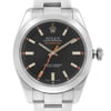 Up Close Front Facing Picture Of Rolex 116400 Stainless Steel Watch Pre Owned Condition