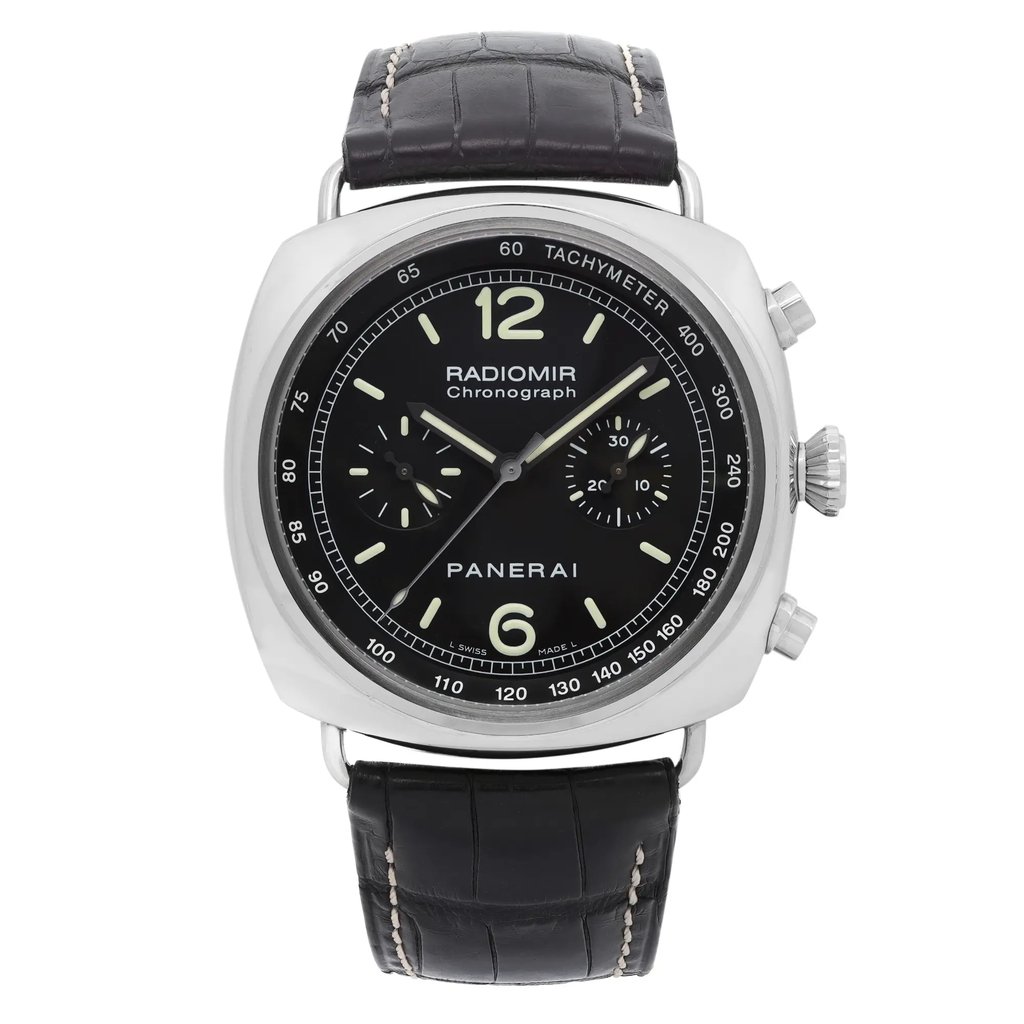 Front Full View Of Panerai PAM00288 Stainless Steel Watch Pre Owned Condition Excellent