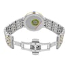 Back View Of Snap Back Case And Open Stainless Steel Band Of Movado 607058 Watch New With Defects Condition